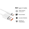 کابلUSB TO TYPE-C 6A TURBOشیائومی